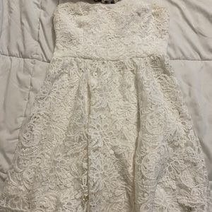 Lace white dress